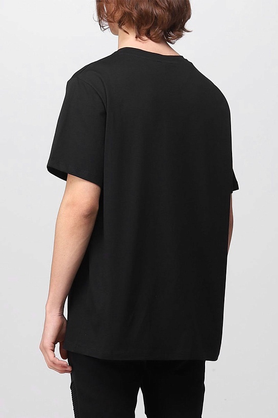 Футболка чёрного цвета Balmain Textured logo