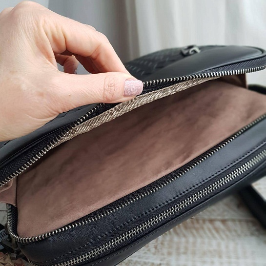 Кожаная сумка Bottega Venetta 28х9х23 см