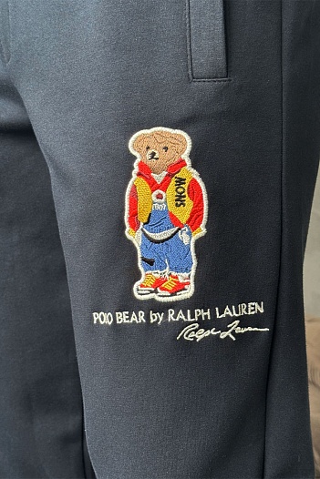 Тёмно-синие спортивные штаны Polo Ralph Lauren "Bear"   