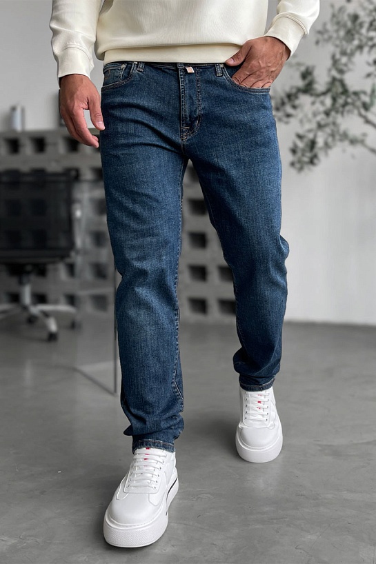 Мужские джинсы Jacob Cohen синего цвета