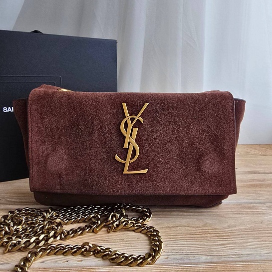 Замшевая сумка Yves Saint Laurent Kate 25x14 см