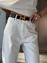 Женские белые джинсы Hermes premium