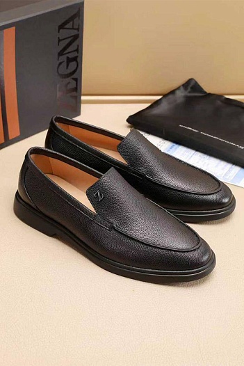 Мужские кожаные лоферы Ermenegildo Zegna   