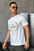 Мужская футболка Burberry Globe-graphic - White