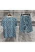 Мужские шорты Dior Oblique - Green / White