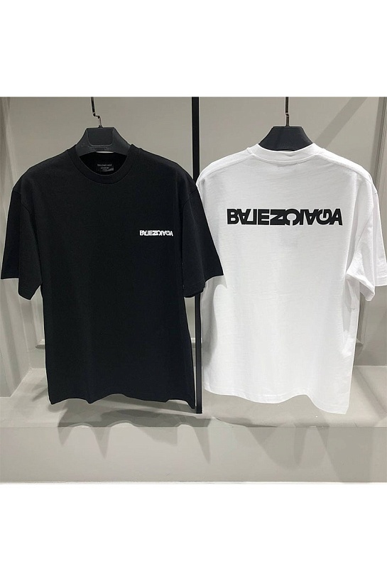 Чёрная оверсайз футболка Balenciaga