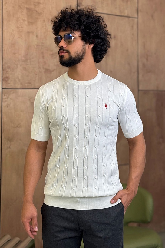 Мужская белая футболка Роlо Ralрh Lаurеn