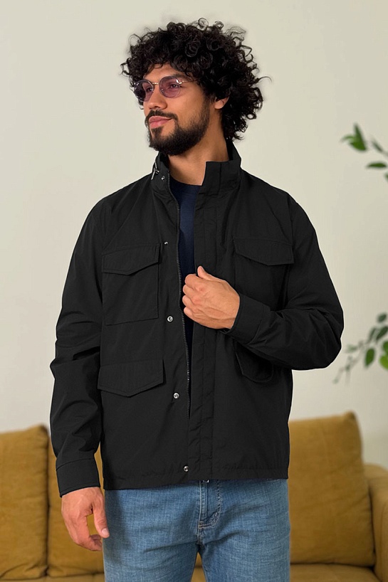 Мужская чёрная куртка Loro Piana Traveler