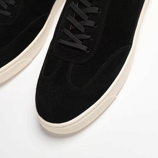 Замшевые кроссовки Brunello Cucinelli logo-print - Black