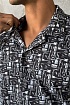 Мужская чёрная рубашка Dolce & Gabbana graphic-print