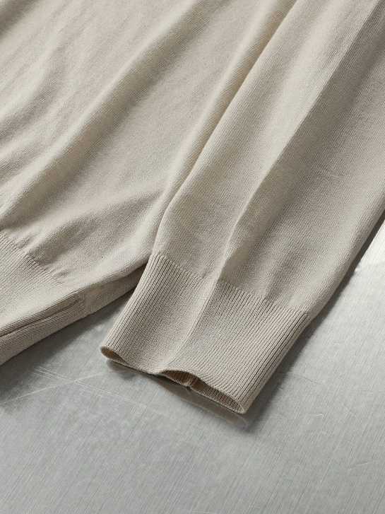 Поло с длинным рукавом Loro Piana premium - Beige