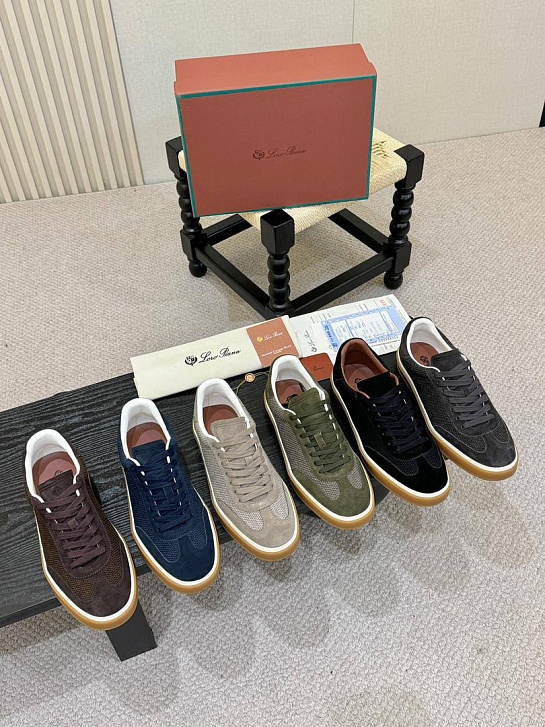 Мужские кроссовки Loro Piana Tennis Walk - Brown