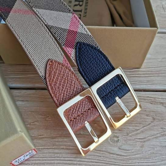 Кожаный ремень Burberry (ширина 3 см)