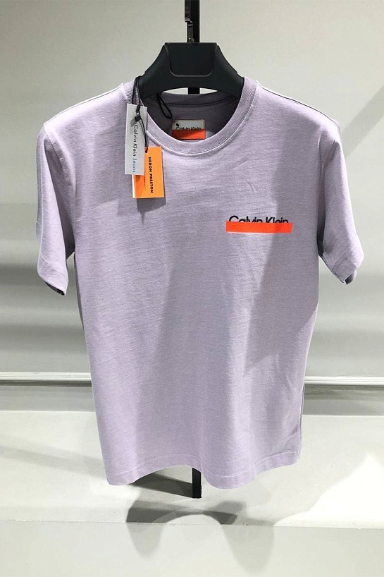 Светло-фиолетовая футболка Orange 2.0 Heron Preston