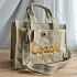 Женская сумка Coach tote 34x24 см (4 расцветки)