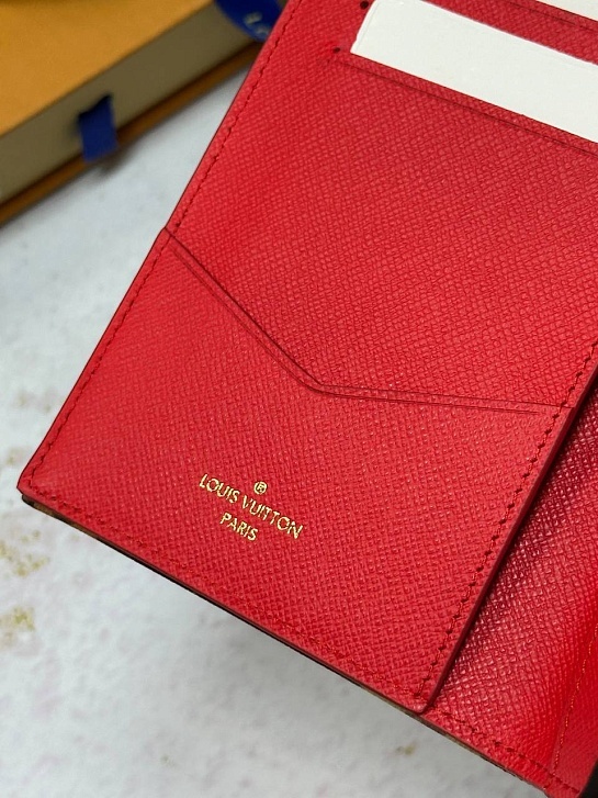 Кожаная обложка для паспорта Louis Vuitton Premium 10x14x2.5 см