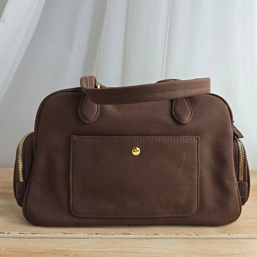 Замшевая сумка MIU MIU 30x19 см - Brown   