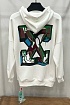 Мужское белое худи Off-White Arrows logo-print