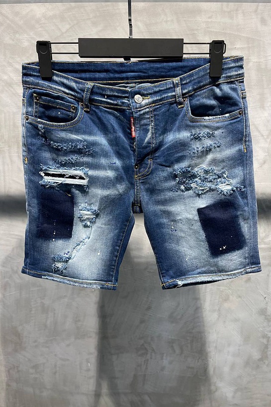 Синие джинсовые шорты Dsquared2