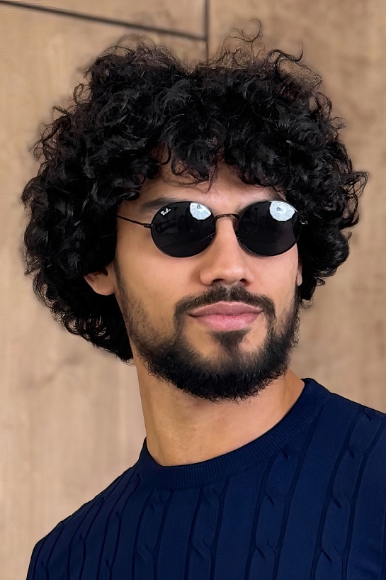 Солнцезащитные очки Ray-Ban Oval Metal - Black
