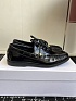 Женские кожаные лоферы Celine premium - Black