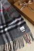 Шарф Burberry Check premium 168x30 см - Grey