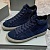 Замшевые кроссовки с мехом Tom Ford high-top - Navy