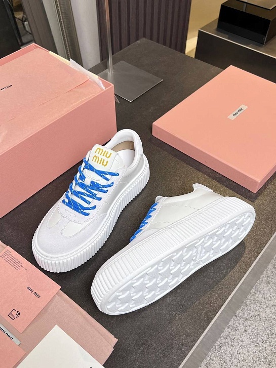 Женские комбинированные кроссовки MIU MIU Premium
