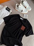 Женская чёрная футболка Loewe premium
