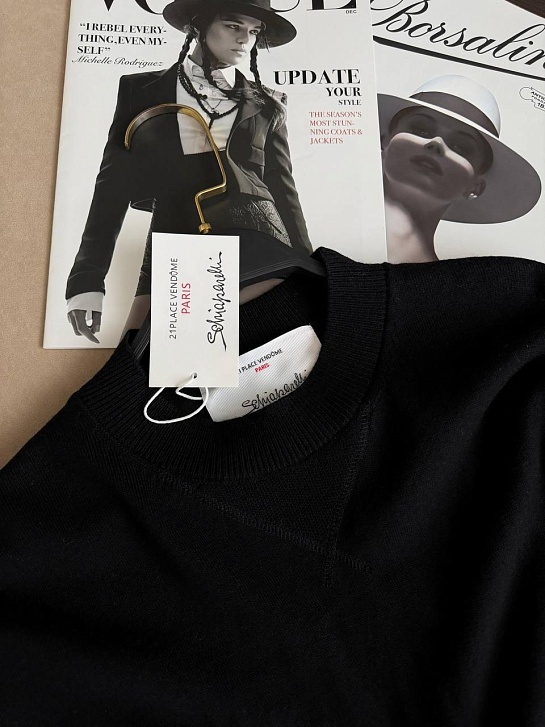 Женский трикотажный свитер Schiaparelli Premium - Black