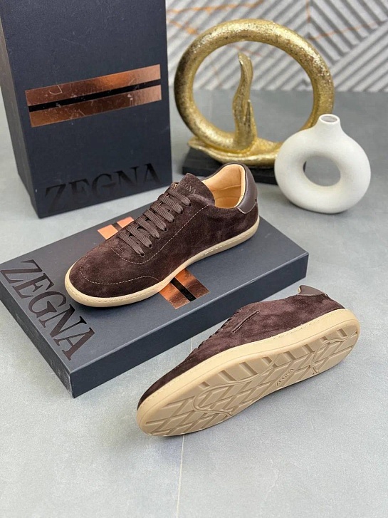 Мужские замшевые кроссовки Zegna "232"
