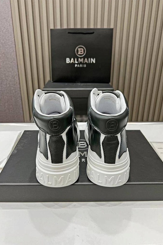 Кожаные кроссовки Balmain Paris High-Top