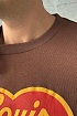 Коричневая оверсайз футболка Louis Vuitton Nigo Heart Logo