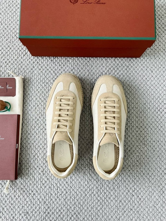 Мужские кроссовки Loro Piana Sea Tennis Walk - Beige