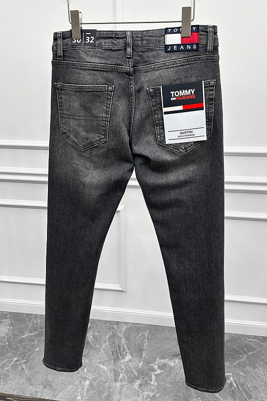 Мужские тёмно-серые джинсы Tommy Hilfiger Austin Slim Tapered