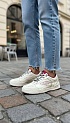 Женские кожаные кроссовки Balenciaga Hamptons Worn-Out premium