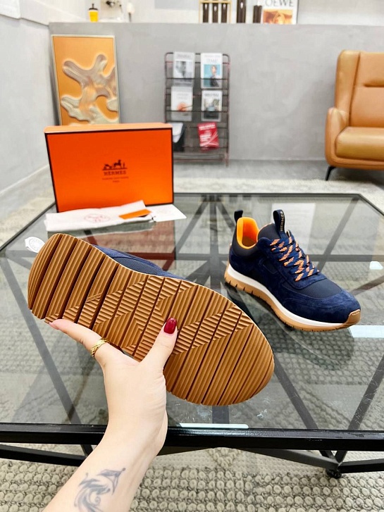 Мужские комбинированные кроссовки Hermes