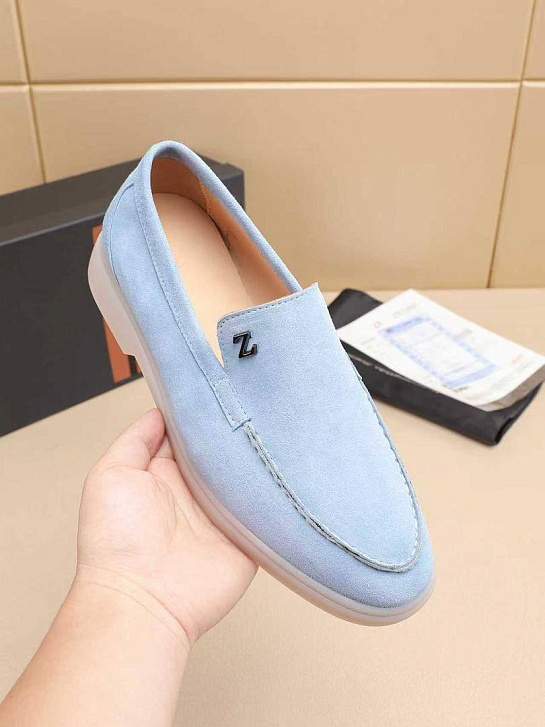 Мужские замшевые лоферы Ermenegildo Zegna