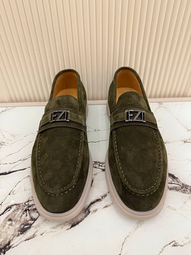 Мужские замшевые лоферы Ermenegildo Zegna   