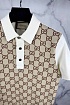 Мужское поло Gucci GG monogram all-over - White / Beige
