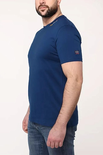 Мужская футболка Paul & Shark logo-patch - Indigo   