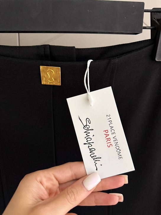 Женские зауженные брюки Schiaparelli premium - Black