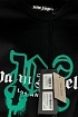 Чёрная футболка Palm Angels Los Angeles monogram spray