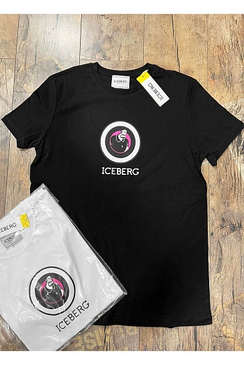 Футболка чёрного цвета Iceberg Popeye   