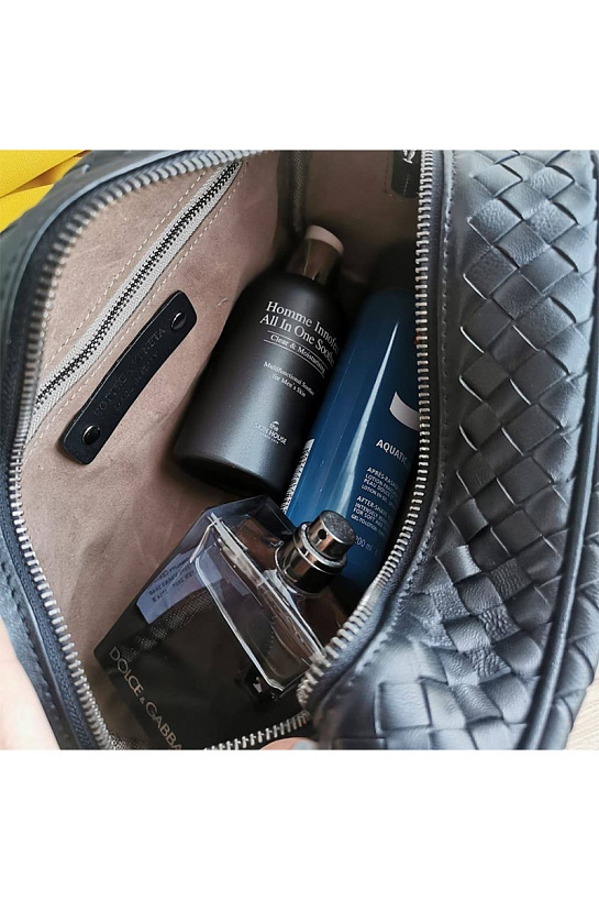 Кожаный несессер Bottega Veneta Intreccio