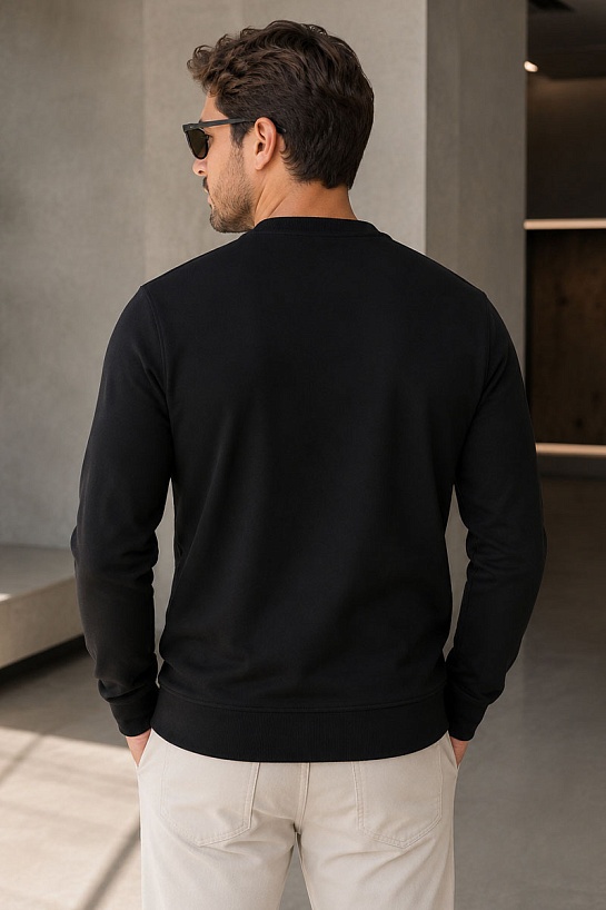 Мужской чёрный свитшот Armani Exchange
