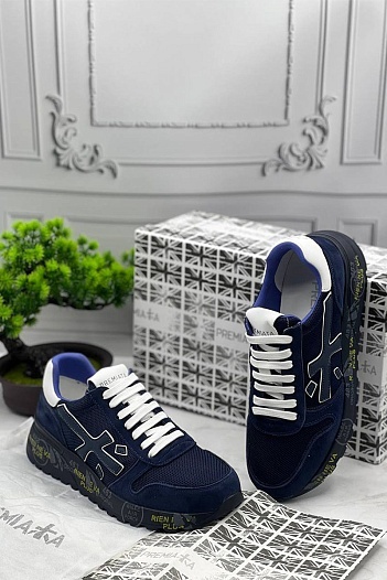 Замшевые кроссовки Premiata Mick - Navy   