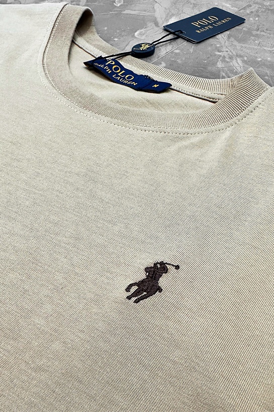 Бежевая футболка Роlо Ralрh Lаurеnbasic