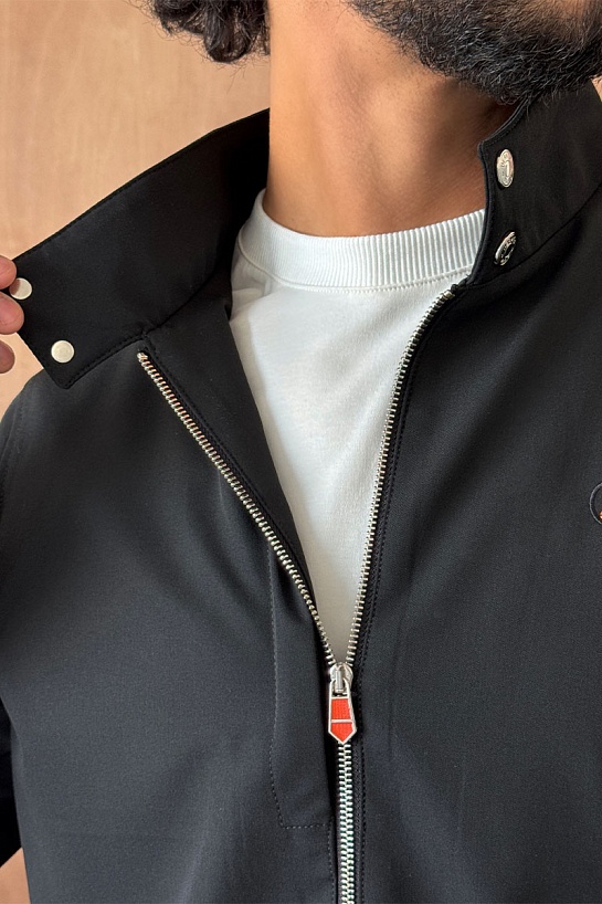 Мужская чёрная куртка Hermes