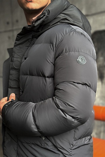 Мужской пуховик Moncler Madeira - Dark Grey   